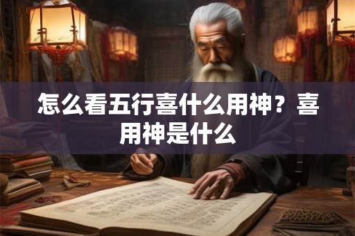 怎么看五行喜什么用神？喜用神是什么