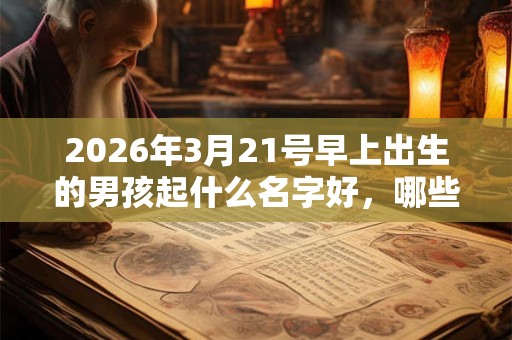 2026年3月21号早上出生的男孩起什么名字好,哪些名字比较适合? 2026年3月21号早上出生的男孩起什么名字好,哪些名字比较适合?