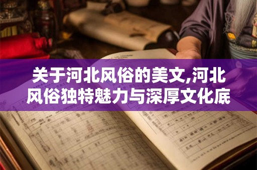 关于河北风俗的美文,河北风俗独特魅力与深厚文化底蕴