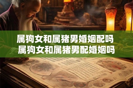 属狗女和属猪男婚姻配吗 属狗女和属猪男配婚姻吗