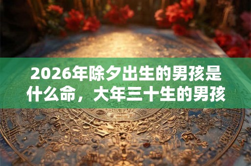 2026年除夕出生的男孩是什么命,大年三十生的男孩命相 2026年除夕出生的男孩是什么命,大年三十生的男孩命相