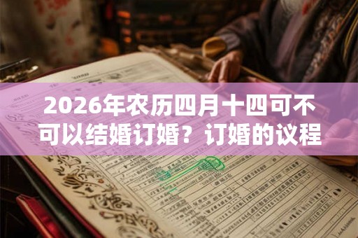 2026年农历四月十四可不可以结婚订婚？订婚的议程