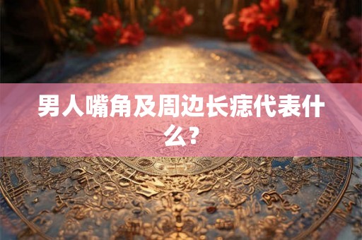 男人嘴角及周边长痣代表什么？