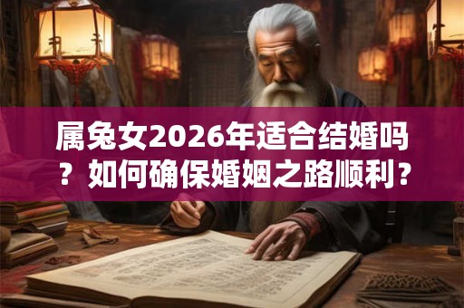 属兔女2026年适合结婚吗?如何确保婚姻之路顺利? 属兔女2026年适合结婚吗?如何确保婚姻之路顺利?