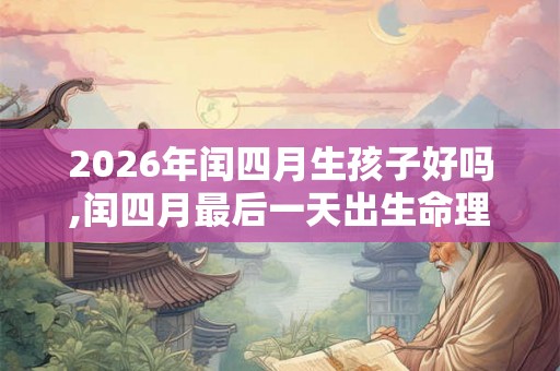 2026年闰四月生孩子好吗,闰四月最后一天出生命理！
