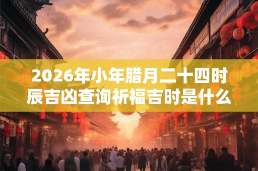 2026年小年腊月二十四时辰吉凶查询祈福吉时是什么时候? 2026年小年腊月二十四时辰吉凶查询祈福吉时是什么时候?