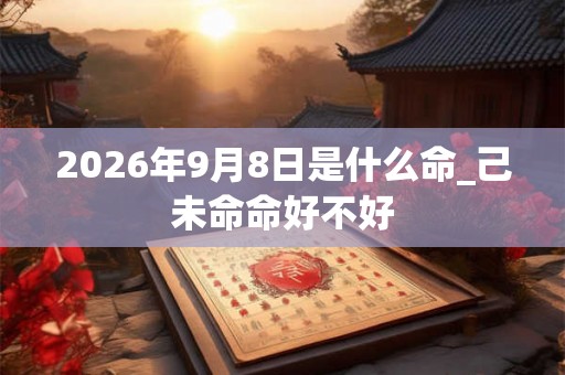 2026年9月8日是什么命_己未命命好不好 2026年9月8日是什么命_己未命命好不好