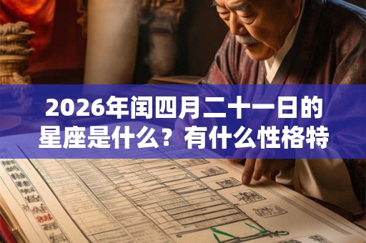 2026年闰四月二十一日的星座是什么？有什么性格特点？