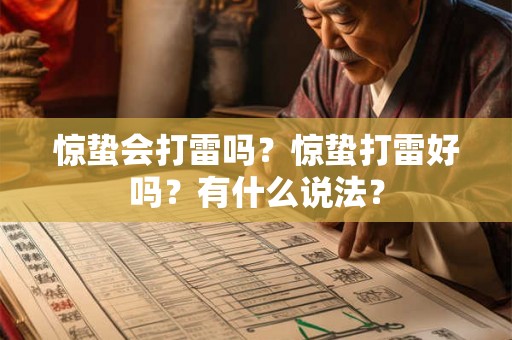 惊蛰会打雷吗？惊蛰打雷好吗？有什么说法？