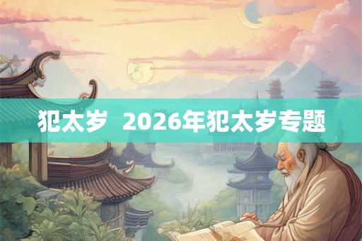 犯太岁 2026年犯太岁专题 犯太岁 2026年犯太岁专题