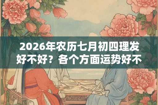 2026年农历七月初四理发好不好？各个方面运势好不好？
