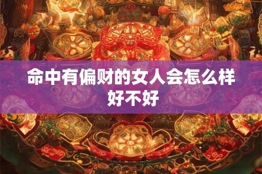 命中有偏财的女人会怎么样 好不好