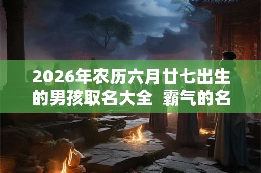 2026年农历六月廿七出生的男孩取名大全 霸气的名字 2026年农历六月廿七出生的男孩取名大全 霸气的名字