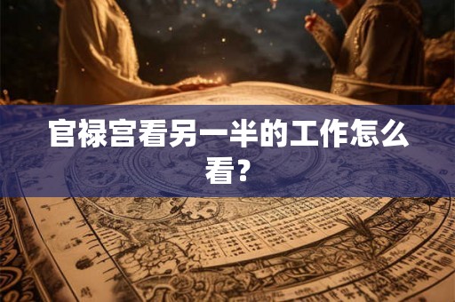 官禄宫看另一半的工作怎么看？