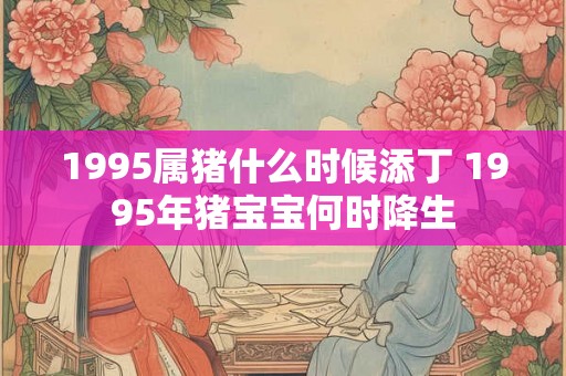 1995属猪什么时候添丁 1995年猪宝宝何时降生