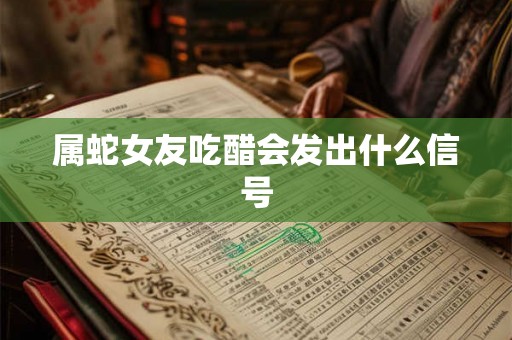 属蛇女友吃醋会发出什么信号