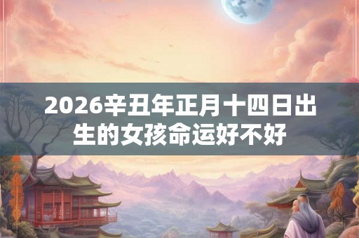 2026辛丑年正月十四日出生的女孩命运好不好
