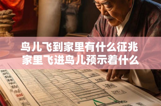 鸟儿飞到家里有什么征兆 家里飞进鸟儿预示着什么 鸟儿飞到家里有什么征兆 家里飞进鸟儿预示着什么
