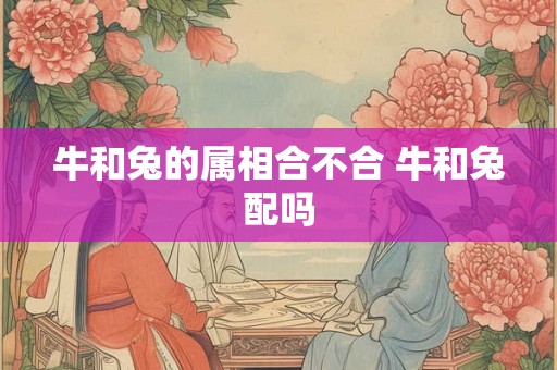 牛和兔的属相合不合 牛和兔配吗 牛和兔的属相合不合 牛和兔配吗