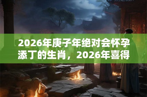 2026年庚子年绝对会怀孕添丁的生肖，2026年喜得贵子的生肖