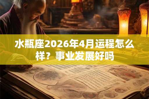 水瓶座2026年4月运程怎么样？事业发展好吗