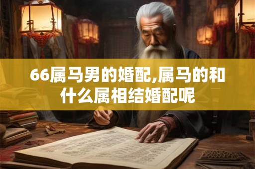 66属马男的婚配,属马的和什么属相结婚配呢