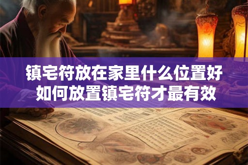 镇宅符放在家里什么位置好 如何放置镇宅符才最有效