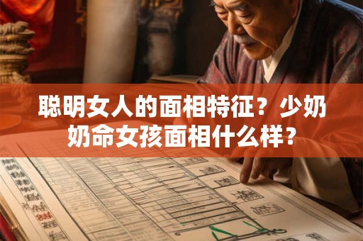 聪明女人的面相特征？少奶奶命女孩面相什么样？