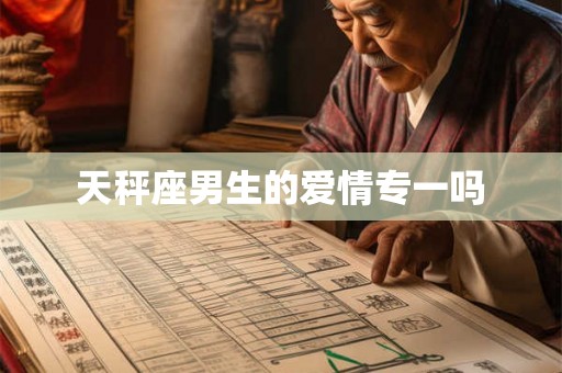 天秤座男生的爱情专一吗 天秤座男生的爱情专一吗