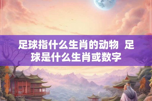 足球指什么生肖的动物 足球是什么生肖或数字 足球指什么生肖的动物 足球是什么生肖或数字