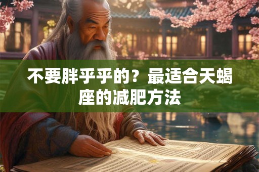 不要胖乎乎的？最适合天蝎座的减肥方法