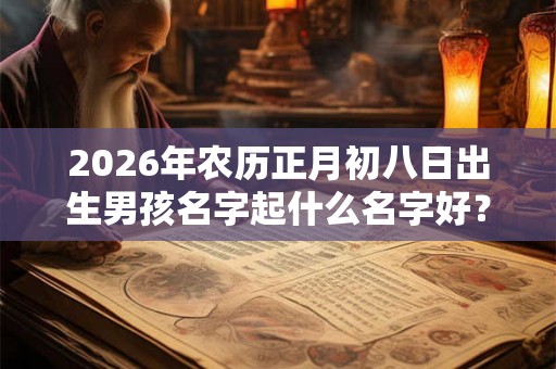 2026年农历正月初八日出生男孩名字起什么名字好？