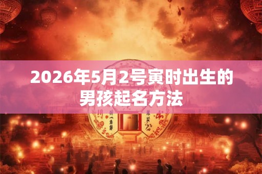 2026年5月2号寅时出生的男孩起名方法