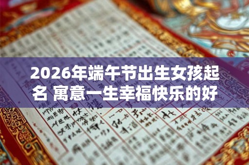 2026年端午节出生女孩起名 寓意一生幸福快乐的好名字