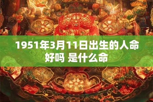 1951年3月11日出生的人命好吗 是什么命