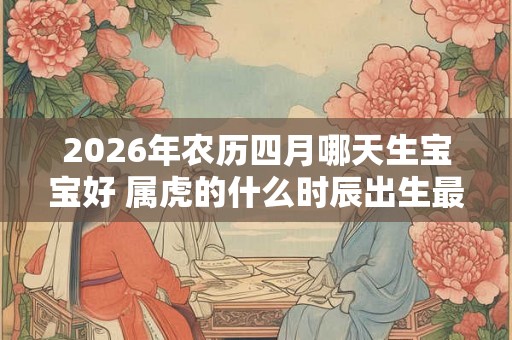 2026年农历四月哪天生宝宝好 属虎的什么时辰出生最好