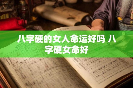 八字硬的女人命运好吗 八字硬女命好