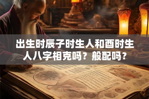 出生时辰子时生人和酉时生人八字相克吗？般配吗？