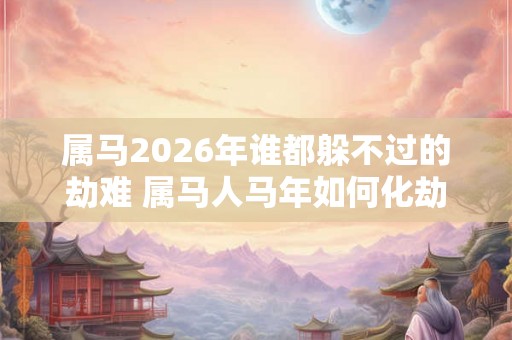 属马2026年谁都躲不过的劫难 属马人马年如何化劫