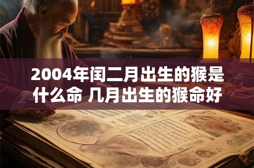 2004年闰二月出生的猴是什么命 几月出生的猴命好