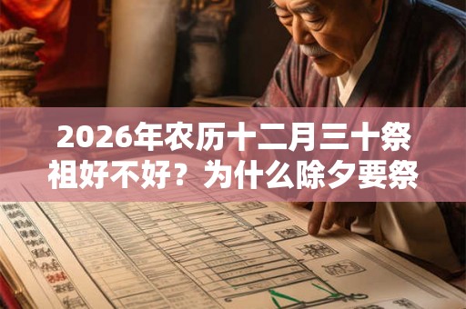 2026年农历十二月三十祭祖好不好？为什么除夕要祭祖？