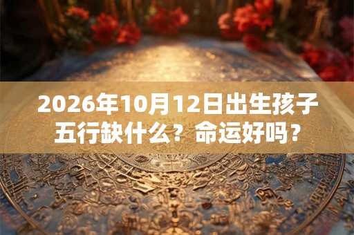 2026年10月12日出生孩子五行缺什么？命运好吗？
