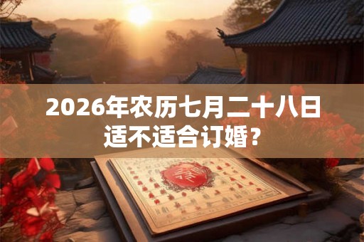 2026年农历七月二十八日适不适合订婚? 2026年农历七月二十八日适不适合订婚?