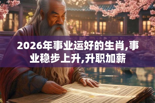 2026年事业运好的生肖,事业稳步上升,升职加薪