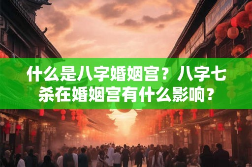 什么是八字婚姻宫?八字七杀在婚姻宫有什么影响? 什么是八字婚姻宫?八字七杀在婚姻宫有什么影响?