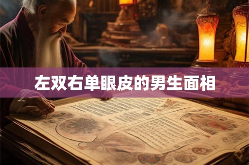 左双右单眼皮的男生面相