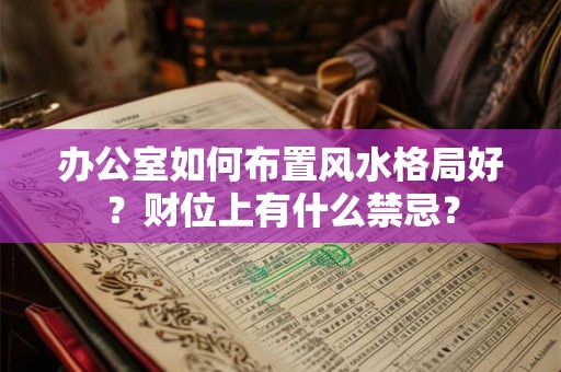 办公室如何布置风水格局好？财位上有什么禁忌？