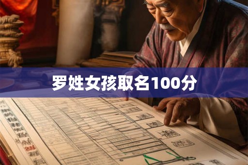 罗姓女孩取名100分
