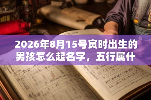 2026年8月15号寅时出生的男孩怎么起名字,五行属什么 2026年8月15号寅时出生的男孩怎么起名字,五行属什么