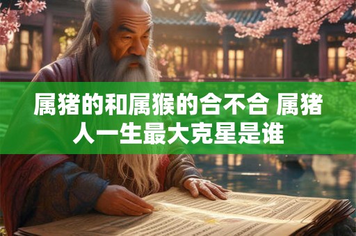 属猪的和属猴的合不合 属猪人一生最大克星是谁